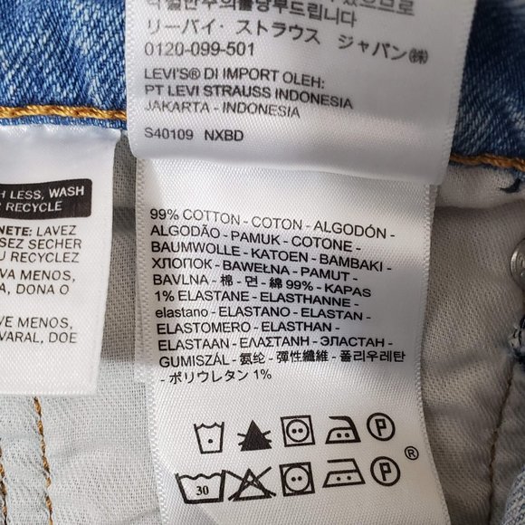 Levi's Men's 511 Slim Distressed Jeans 32W x 34 L - Picture 8 of 8